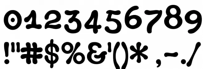 Margot Fette Font OTHER CHARS