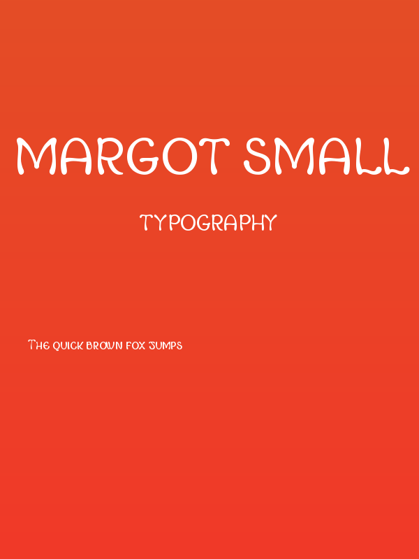 Margot Small Capitals Poster