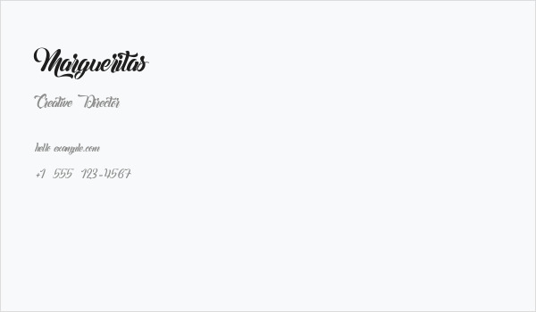 Margueritas Business Card