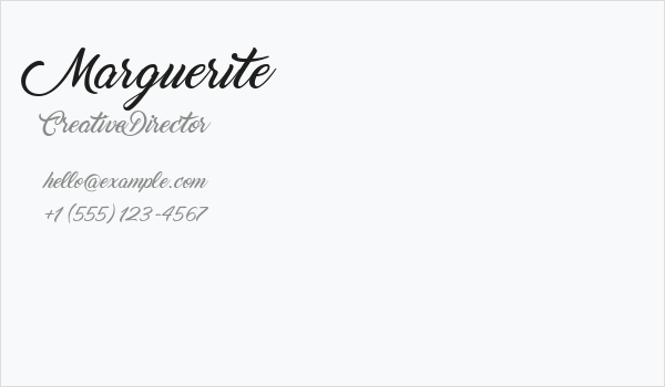 Marguerite Business Card