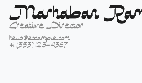 Marhaban Ramadhan DEMO Business Card