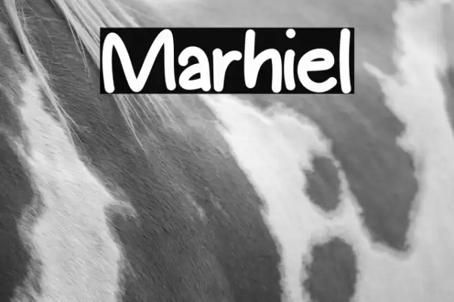 Marhiel Font examples