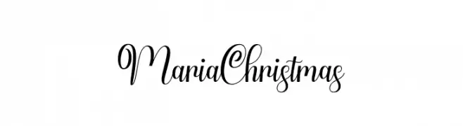 Maria Christmas  les polices de caractères gratuit tlcharger