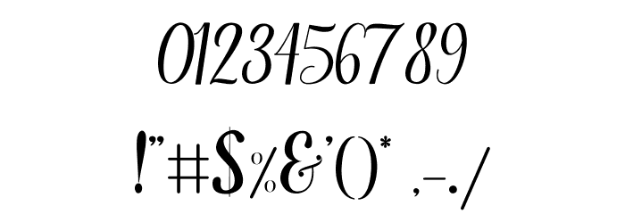 Maria Christmas Font OTHER CHARS