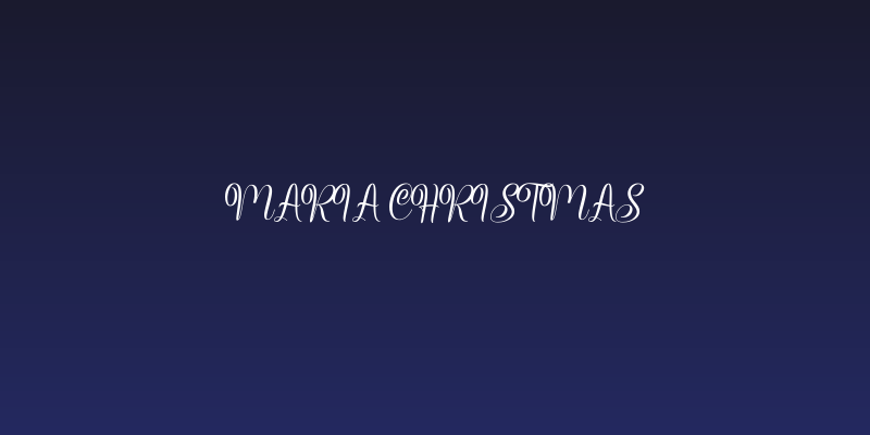 Maria Christmas Social Header