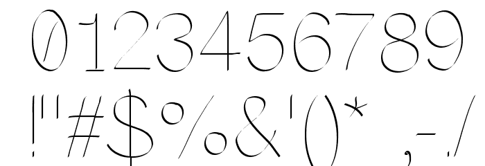 Maria Lite Font OTHER CHARS