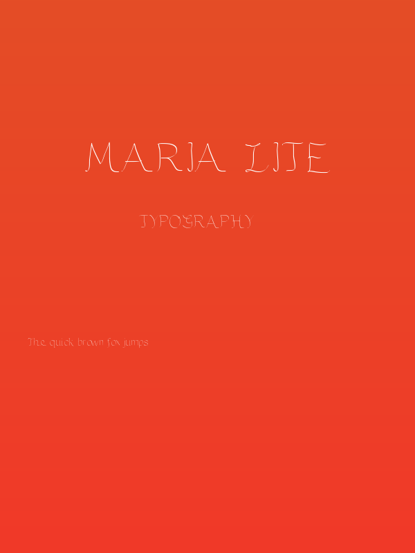 Maria Lite Poster
