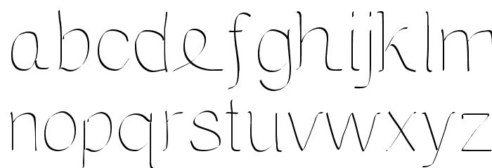 Maria Lite Font LOWERCASE