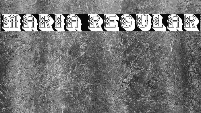 Maria Regular Example 3