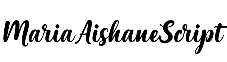 MariaAishaneScript  Скачать бесплатные шрифты