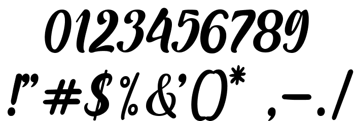 MariaAishaneScript Font OTHER CHARS
