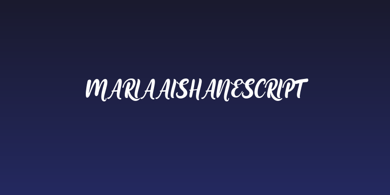 MariaAishaneScript Social Header