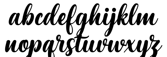 MariaAishaneScript Font LOWERCASE