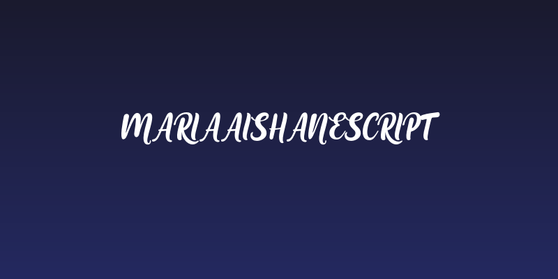 MariaAishaneScript Social Header