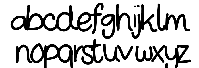 MariaElisasHand Font LOWERCASE