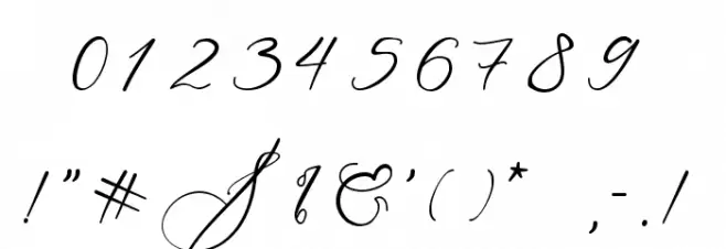 Mariagata Font OTHER CHARS