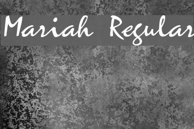 Mariah Regular Example 3