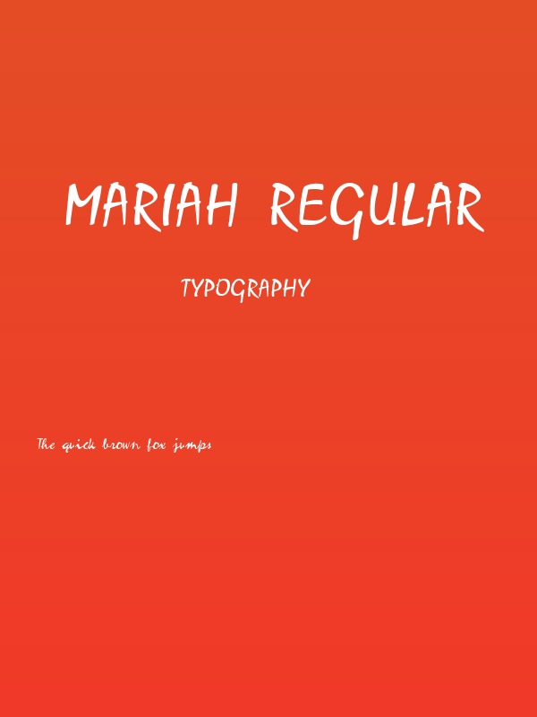 Mariah Regular Poster