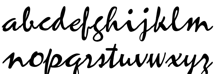 Mariah Regular Font LOWERCASE