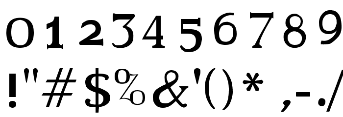 Mariana Slabserif Font OTHER CHARS