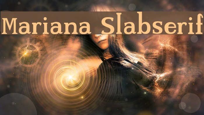 Mariana Slabserif Font examples