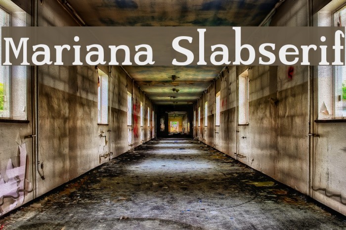 Mariana Slabserif Font examples
