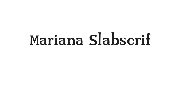 Mariana Slabserif Logo