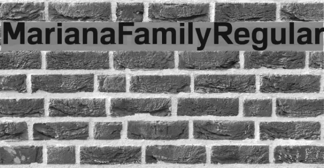MarianaFamilyRegular Example 3