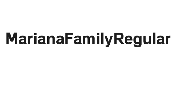 MarianaFamilyRegular Logo