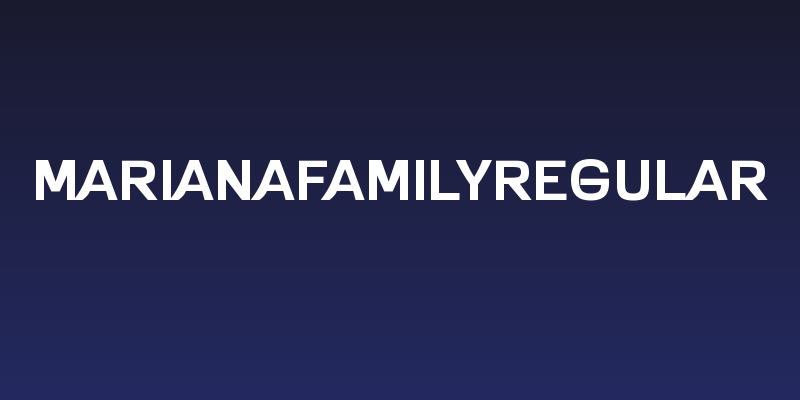 MarianaFamilyRegular Social Header