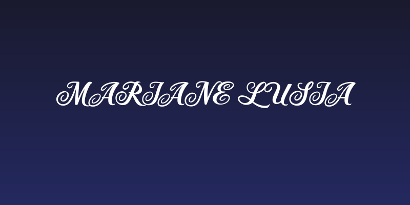 Mariane Lusia Social Header