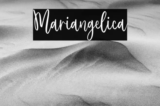 Mariangelica Font examples