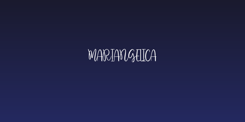 Mariangelica Social Header
