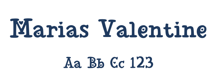 Marias Valentine Font Preview
