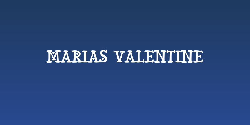Marias Valentine Social Header