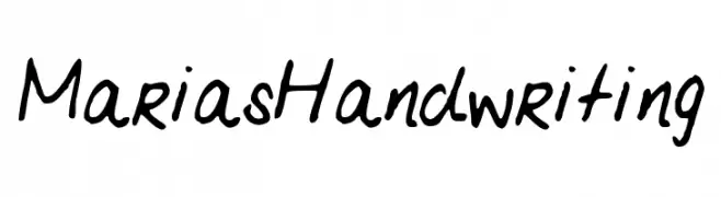 MariasHandwriting  Fuentes Gratis Descargar