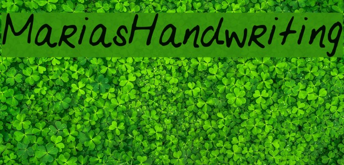 MariasHandwriting Font examples