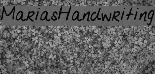 MariasHandwriting Font examples