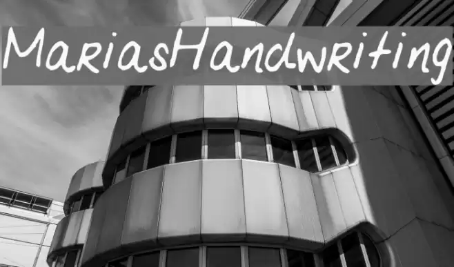 MariasHandwriting Font examples
