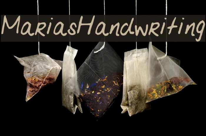MariasHandwriting Font examples