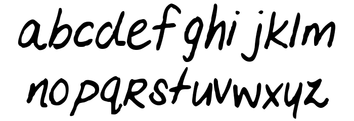 MariasHandwriting Font LOWERCASE