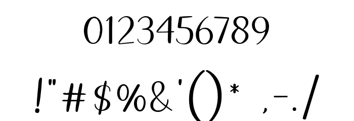 Maribast Regular Font OTHER CHARS