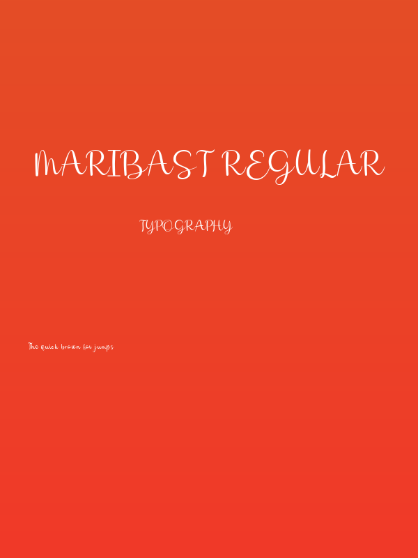 Maribast Regular Poster