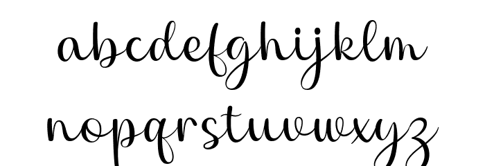 Maribast Regular Font LOWERCASE