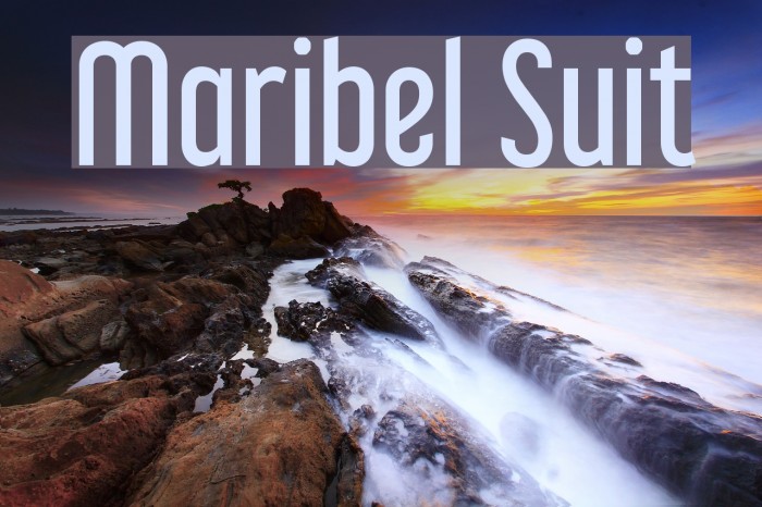 Maribel Suit Font examples