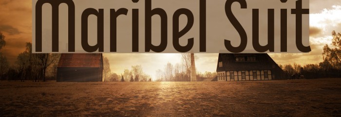 Maribel Suit Font examples