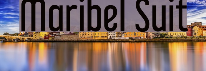 Maribel Suit Font examples
