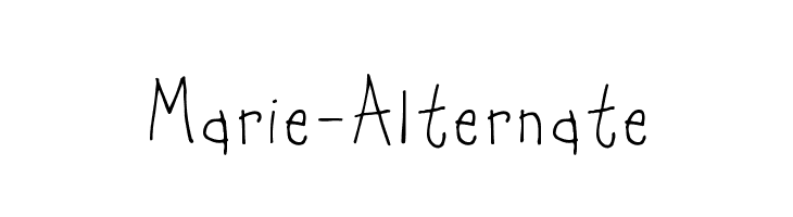 Marie-Alternate  Скачать бесплатные шрифты