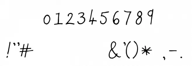 Marie-Alternate Font OTHER CHARS