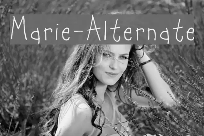 Marie-Alternate Font examples